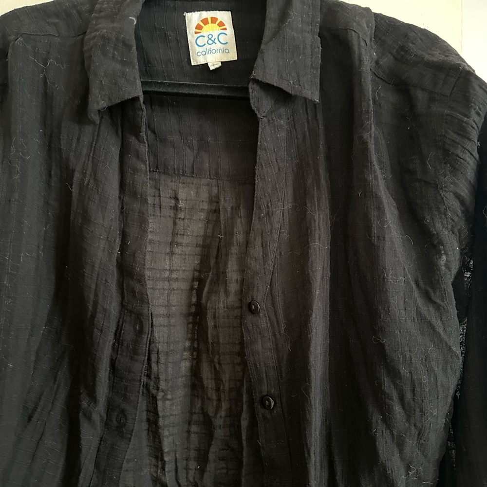 C&C California Black Women’s button up